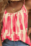 Square Neck Printed Sleeveless Tank Top