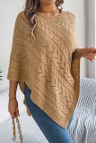 Solid Color Fried Dough Twists Loose Cloak Sweater