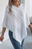 Solid Color Fried Dough Twists Loose Cloak Sweater