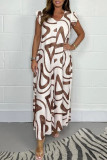 Lotus Leaf Edge Short Sleeved V-Neck Jumpsuit