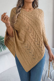 Solid Color Fried Dough Twists Loose Cloak Sweater