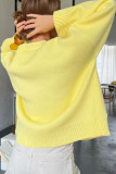 V-Neck Pocket Loose Knit Cardigan