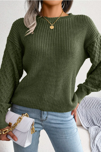Winter Lantern Long Sleeved Knitted Sweater