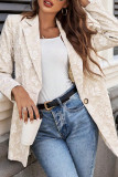 Lace Long Sleeved Slimming Cardigan Suit