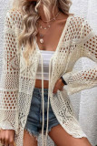 Knitted Hollow Bikini Beach Cover Shirt