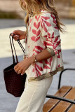 Printed Long Sleeved Zipper Cardigan Jacket