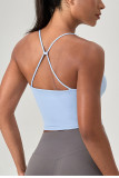 Yoga Sports Crop Top With Built-in Bra For Women