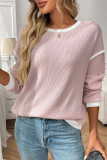 Round Neck Long Sleeved Loose Shirt