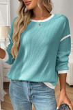 Round Neck Long Sleeved Loose Shirt