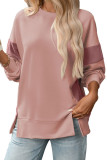 Round Neck Long Sleeved Loose Hoodie