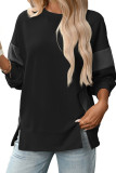 Round Neck Long Sleeved Loose Hoodie