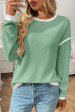 Round Neck Long Sleeved Loose Shirt