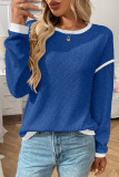 Round Neck Long Sleeved Loose Shirt