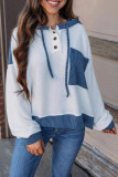 Autumn Winter Pocket Long Sleeved Hooded Sweatshirt