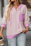 Autumn Winter Pocket Long Sleeved Hooded Sweatshirt