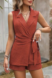 Summer Suit Vest Shorts Two-Piece Set
