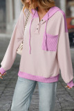 Autumn Winter Pocket Long Sleeved Hooded Sweatshirt
