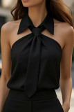 Summer Lapel Tie Camisole Sleeveless Vest