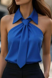 Summer Lapel Tie Camisole Sleeveless Vest