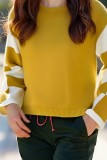 Printed Long Sleeved Round Neck Sweater