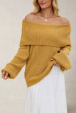 One Shoulder Loose Long Sleeved Sweater
