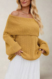 One Shoulder Loose Long Sleeved Sweater