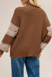 Half High Neck Long Sleeved Knitted Sweater