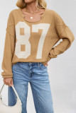 Digital Printed Long Sleeved Knitted Sweater