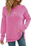 Solid Color Long Sleeved Loose Sports Hoodie