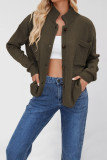 Solid Color Long Sleeved Cardigan Jacket Sweater