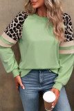 Leopard Print Long Sleeved Loose Hoodie