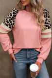 Leopard Print Long Sleeved Loose Hoodie