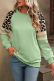 Leopard Print Long Sleeved Loose Hoodie