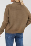 Solid Color Long Sleeved Cardigan Jacket Sweater