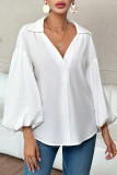 Polka Dot Printed Bubble Long Sleeved Shirt