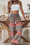Bohemian High Waisted Elastic Pants