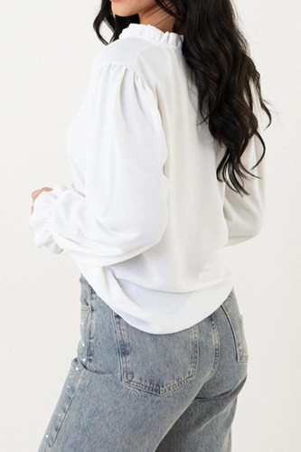 Spring/Autumn Lace Patchwork T-shirt