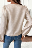 Solid Color Long Sleeved Button Cardigan Jacket