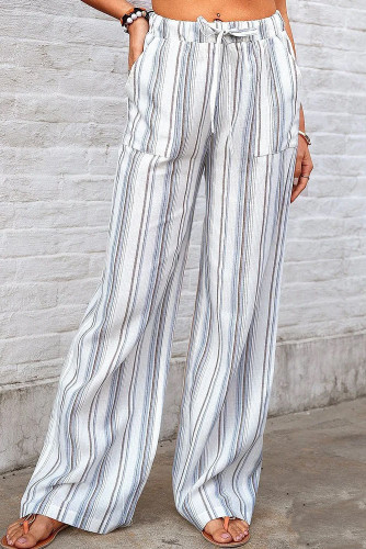 Loose Striped Printed Casual Wide Leg Pants