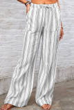 Loose Striped Printed Casual Wide Leg Pants