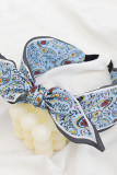Geometric Printed Bow Hair Clip