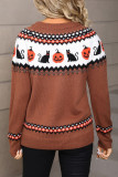 Halloween Round Neck Long Sleeved Sweater