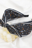 Geometric Printed Bow Hair Clip
