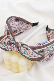 Geometric Printed Bow Hair Clip