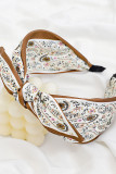 Geometric Printed Bow Hair Clip