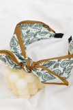 Geometric Printed Bow Hair Clip