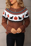 Halloween Round Neck Long Sleeved Sweater