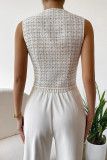 Retro V-Neck Sleeveless Vest