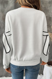 Butterfly Knot Round Neck Long Sleeve Hoodie