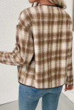 New Checkered Printed Long Sleeved Cardigan Jacket